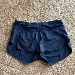 Black lululemon athletic shorts